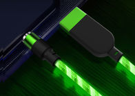 एलईडी फ्लोइंग 5 वी 3 ए 9 वी यूएसबी टाइप सी मैग्नेटिक चार्जिंग केबल